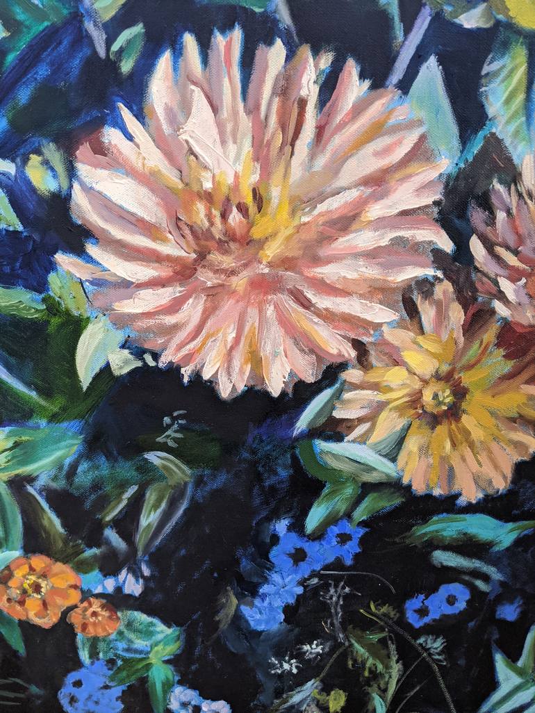 Original Fine Art Floral Painting by Anna Brazhnikova