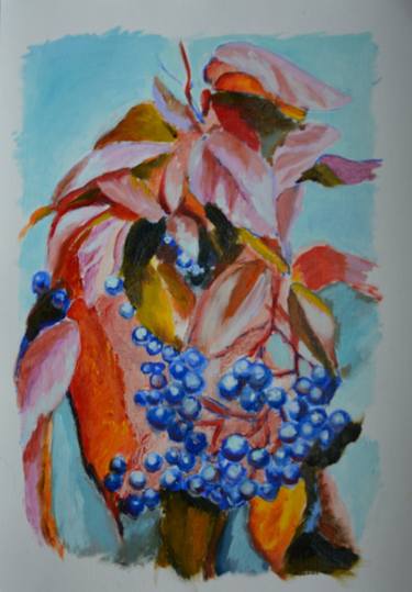 Wild Grapes | Ukrainian artist | Original Oil Painting thumb