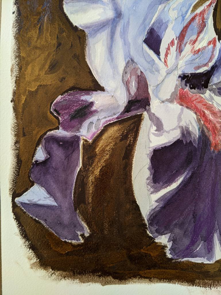 Original Abstract Botanic Painting by Anna Brazhnikova