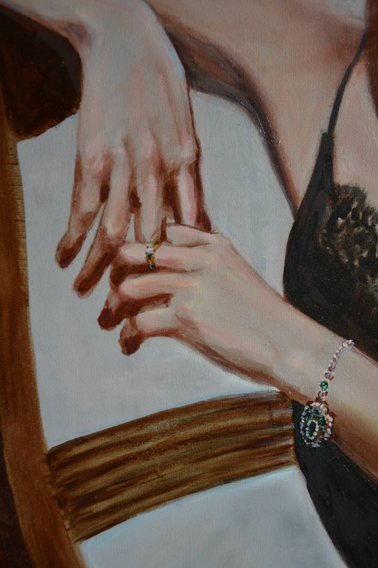 Original Art Deco Women Painting by Anna Brazhnikova