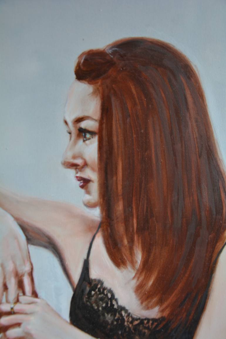 Original Art Deco Women Painting by Anna Brazhnikova