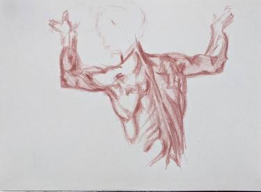 Study Human Figure | Ukrainian artist | Original Drawing thumb