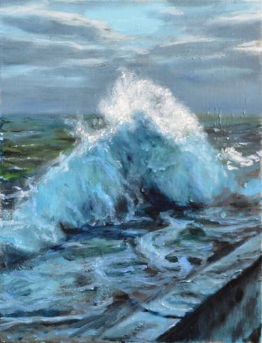 Crashing Ocean Waves | Ukrainian artist | Original Oil Painting thumb