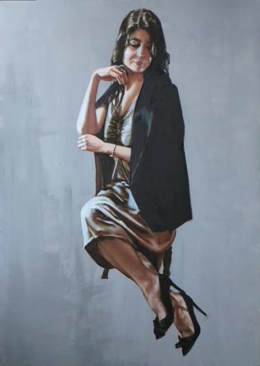 Original Figurative Women Paintings by Anna Brazhnikova