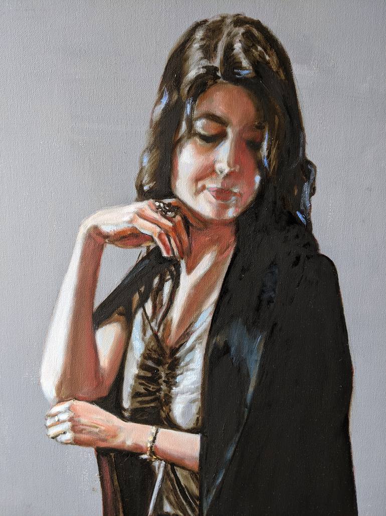 Original Conceptual Women Painting by Anna Brazhnikova