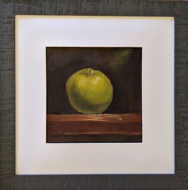 Green Apple | Ukrainian artist | Original Oil Painting thumb