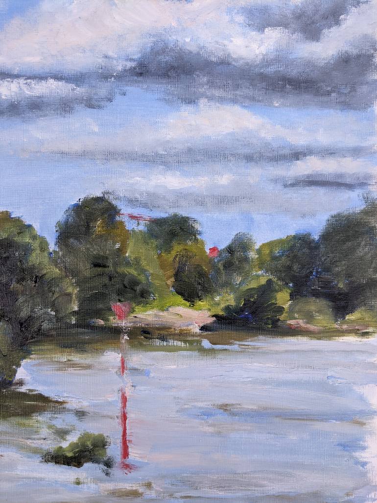 Original Expressionism Landscape Painting by Anna Brazhnikova