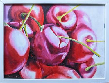 Cherries | Ukrainian artist | Original Oil Painting thumb