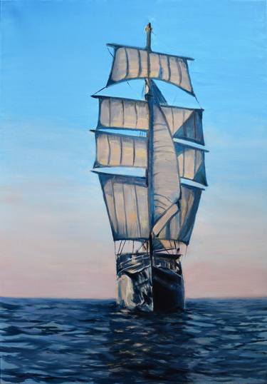 Original Fine Art Ship Paintings by Anna Brazhnikova