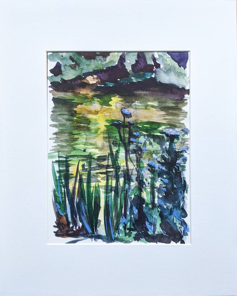 Original Photorealism Landscape Painting by Anna Brazhnikova