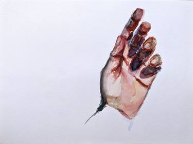 Hand Nr. 1 | Ukrainian artist | Original Watercolor Painting thumb
