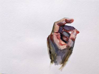 Hand Nr 2 | Ukrainian artist | Original Watercolor Painting thumb