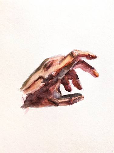 Hand Nr 3 | Ukrainian artist | Original Watercolor Painting thumb