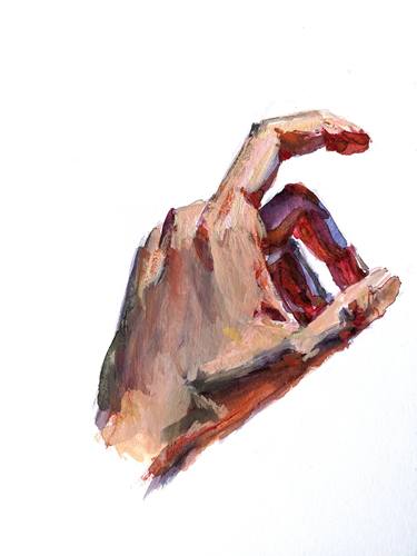 Hand Nr 4 | Ukrainian artist | Original Watercolor Painting thumb