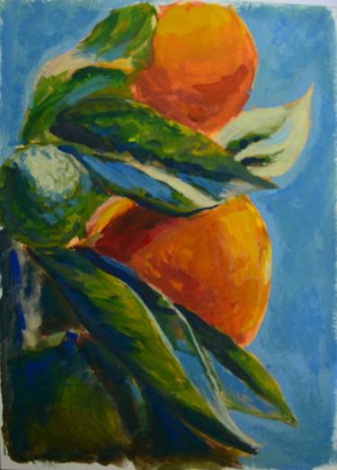 Oranges | Ukrainian artist | Original Watercolor Painting thumb