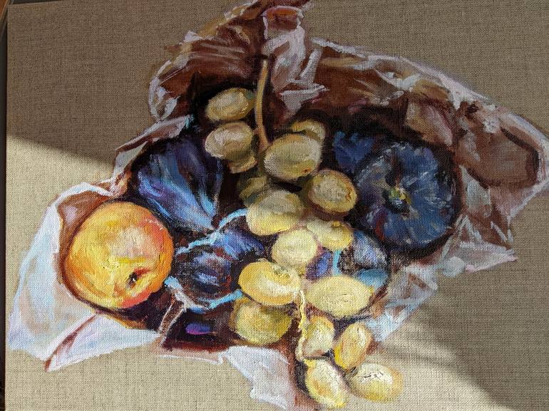 Original Realism Food Painting by Anna Brazhnikova