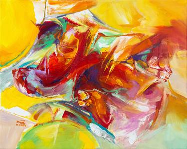 Original Abstract Paintings by Mai Huy Dung