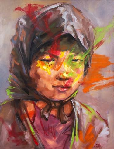 Original Expressionism Portrait Paintings by Mai Huy Dung