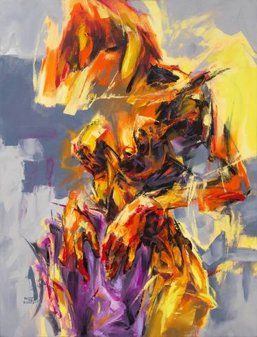 Print of Abstract Expressionism Nude Paintings by Mai Huy Dung