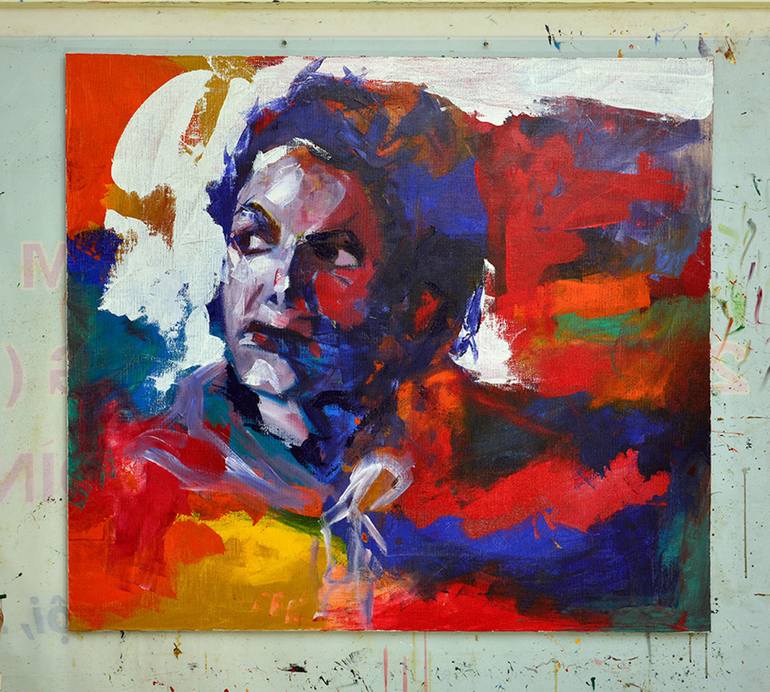 Original Expressionism Celebrity Painting by Mai Huy Dung