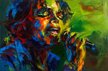 Original Abstract Expressionism Celebrity Paintings by Mai Huy Dung