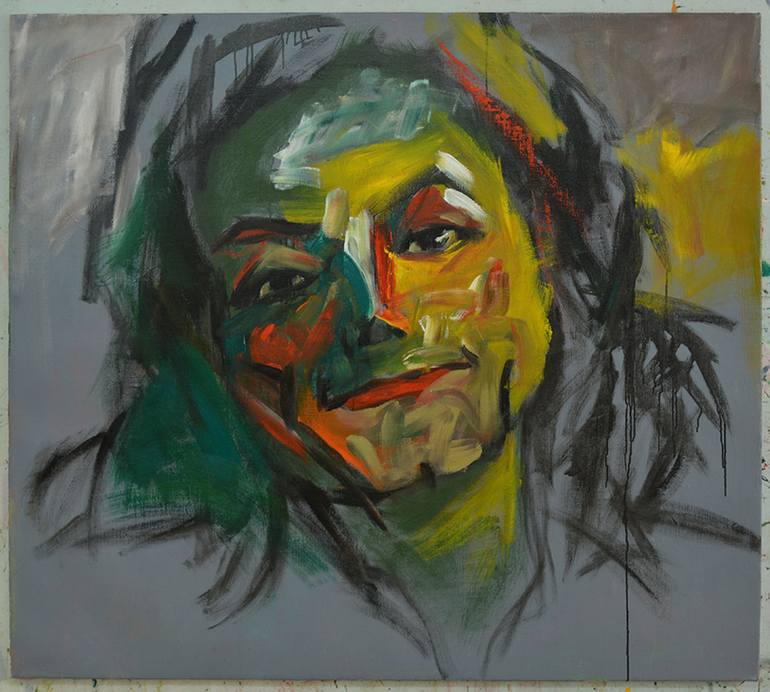 Original Abstract Expressionism Celebrity Painting by Mai Huy Dung