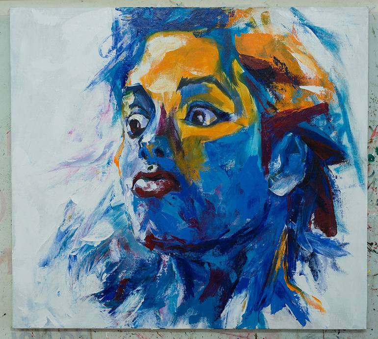 Original Abstract Expressionism Celebrity Painting by Mai Huy Dung