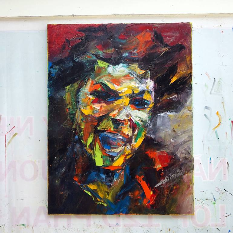 Original Abstract Expressionism Celebrity Painting by Mai Huy Dung