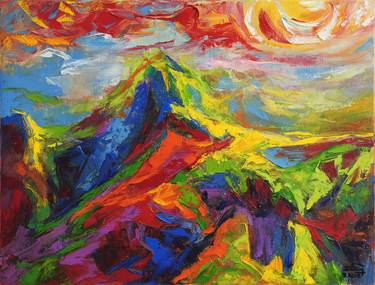 Print of Abstract Expressionism Landscape Paintings by Mai Huy Dung