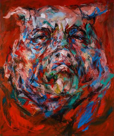 Original Abstract Expressionism Portrait Paintings by Mai Huy Dung