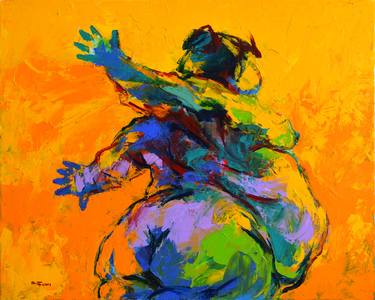 Original Abstract Expressionism Nude Paintings by Mai Huy Dung