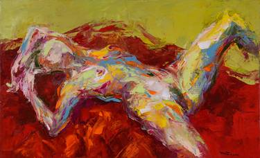 Original Abstract Expressionism Nude Paintings by Mai Huy Dung