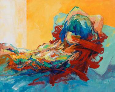 Original Abstract Expressionism Nude Paintings by Mai Huy Dung