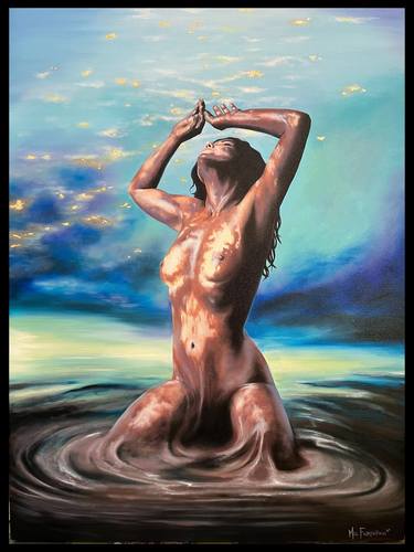 Original Surrealism Nude Paintings by Mel Fiorentino