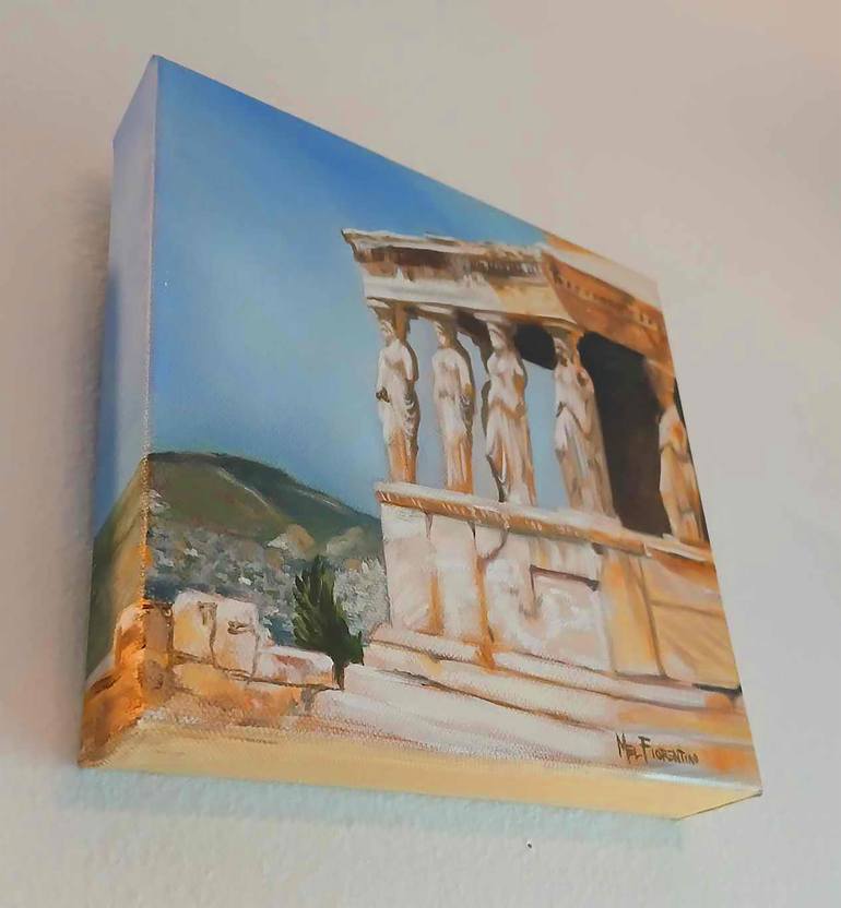 Original Symbolism Architecture Painting by Mel Fiorentino