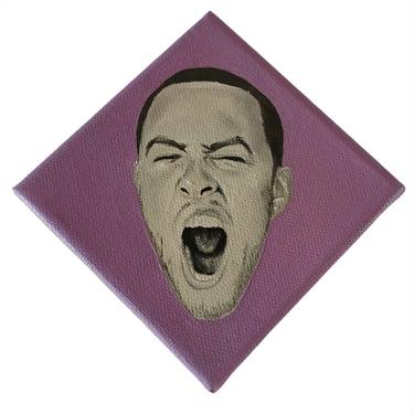 Original Black & White Pop Culture/Celebrity Painting by Mel Fiorentino