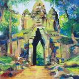 Gateway at Angkor Wat by Mel Fiorentino