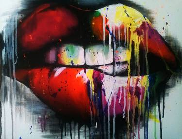 Print of Street Art Erotic Paintings by Mel Fiorentino