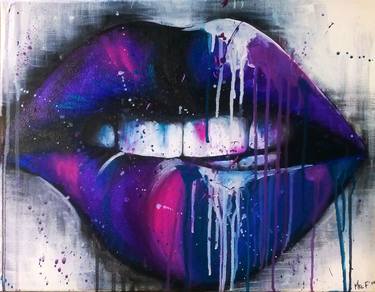Metallic Purple/Blue Lips  image