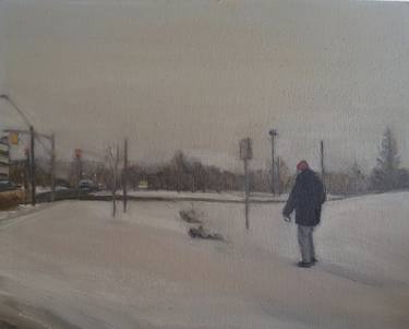 Original Figurative Cities Paintings by Sonia Langer