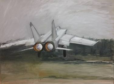 Original Fine Art Aeroplane Paintings by Sonia Langer