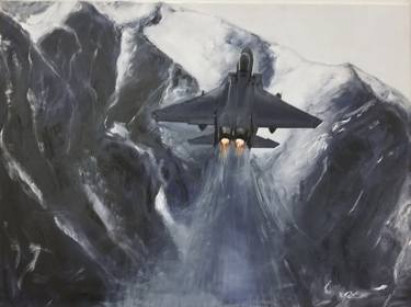 Print of Fine Art Aeroplane Paintings by Sonia Langer