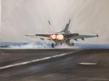 Print of Airplane Paintings by Sonia Langer