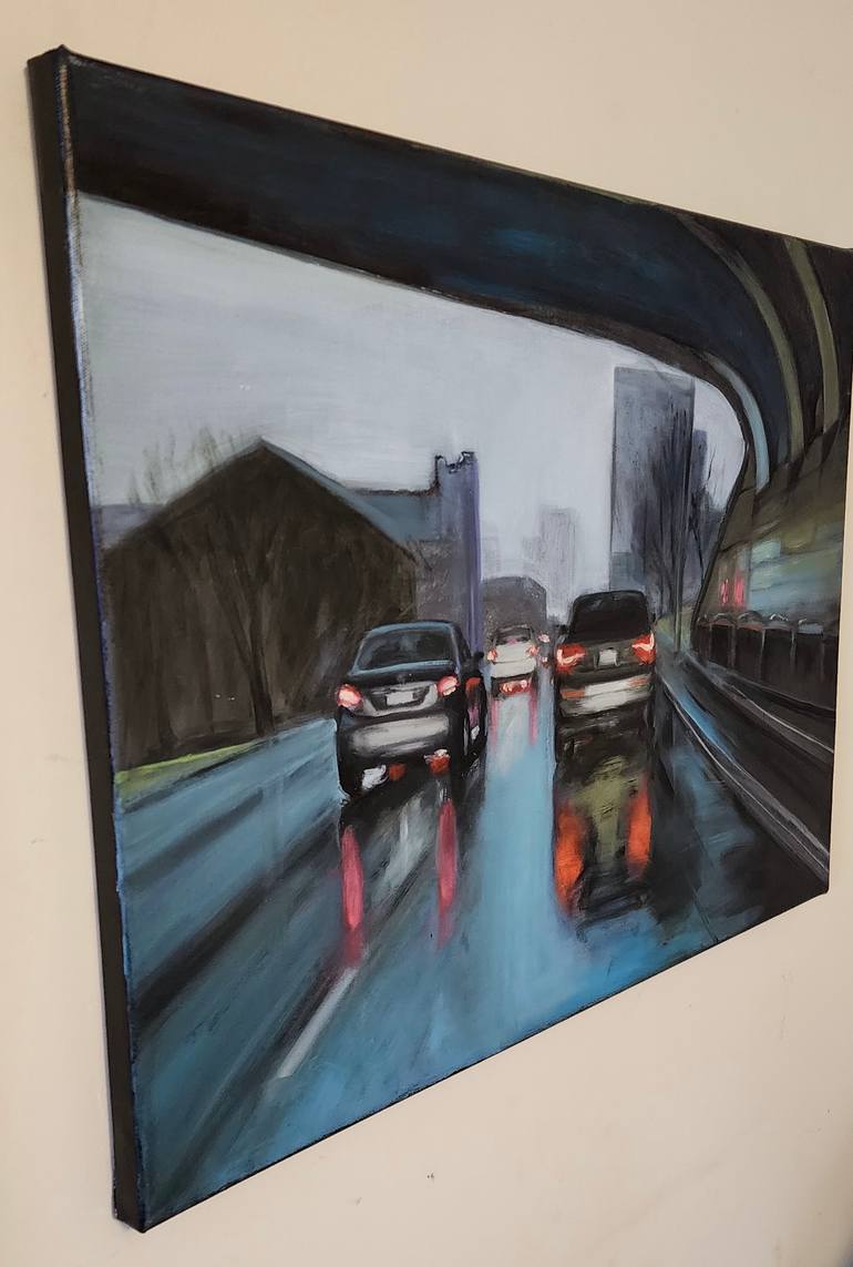 Original Contemporary Cities Painting by Sonia Langer