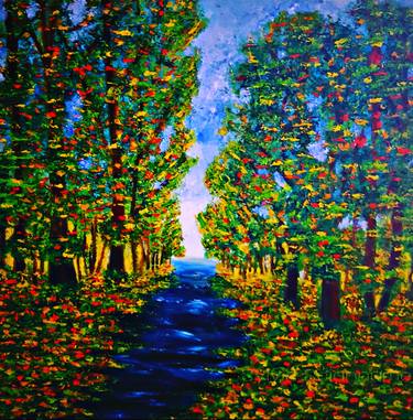 Original Expressionism Landscape Paintings by sylvia scianname