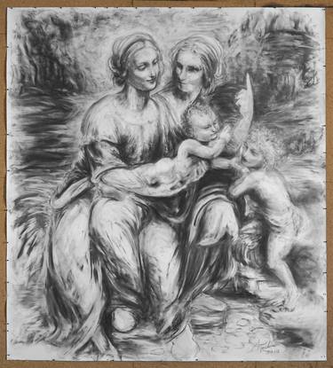 The Virgin and the Child with Saint Anne and Saint John the Baptist thumb
