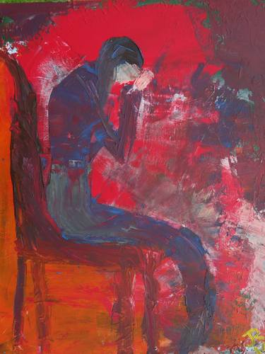 Print of Abstract Expressionism People Paintings by John Russell