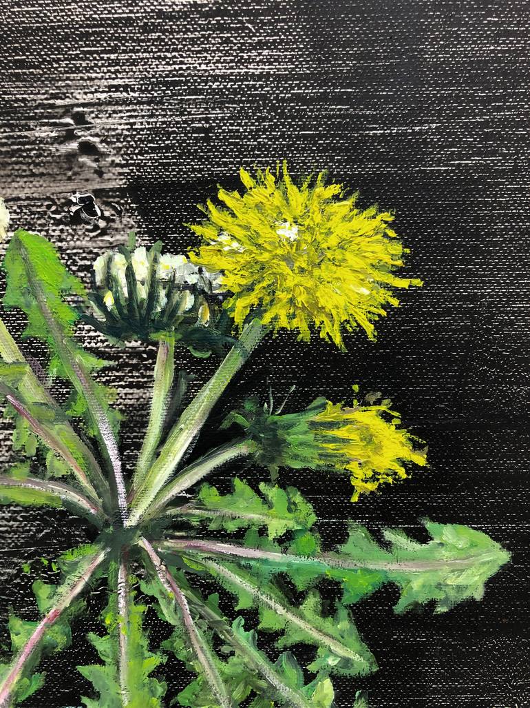 Original Figurative Floral Painting by Gunter Pusch
