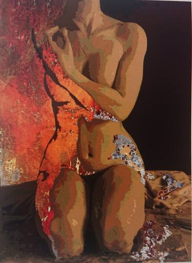 Original Women Mixed Media by Catrinel Cosmina Berta