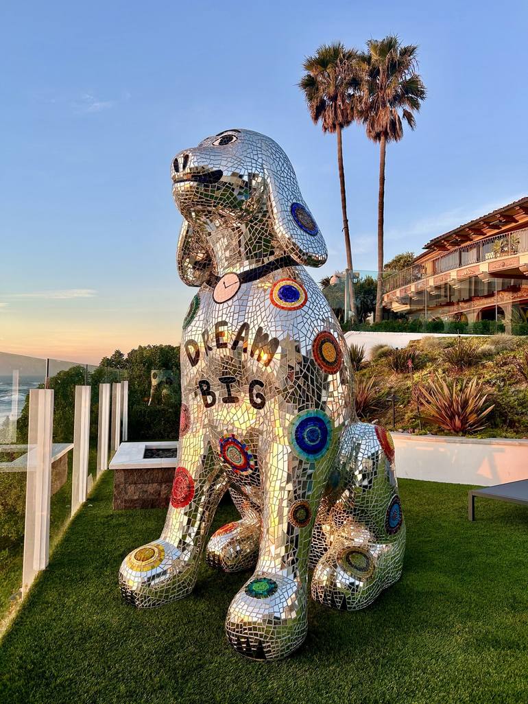 Original Mosaic Tile Animal Sculpture by Elizabeth Laul Healey